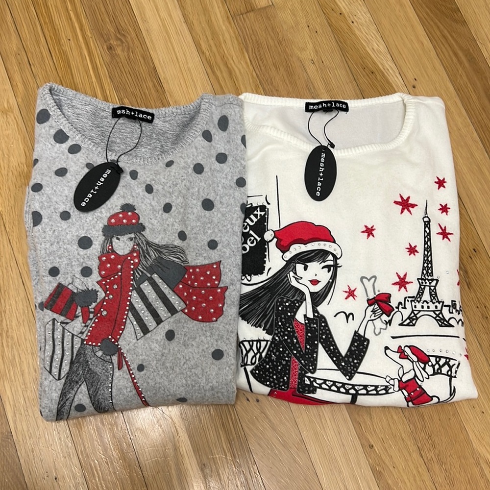 Bundle of two holiday tops